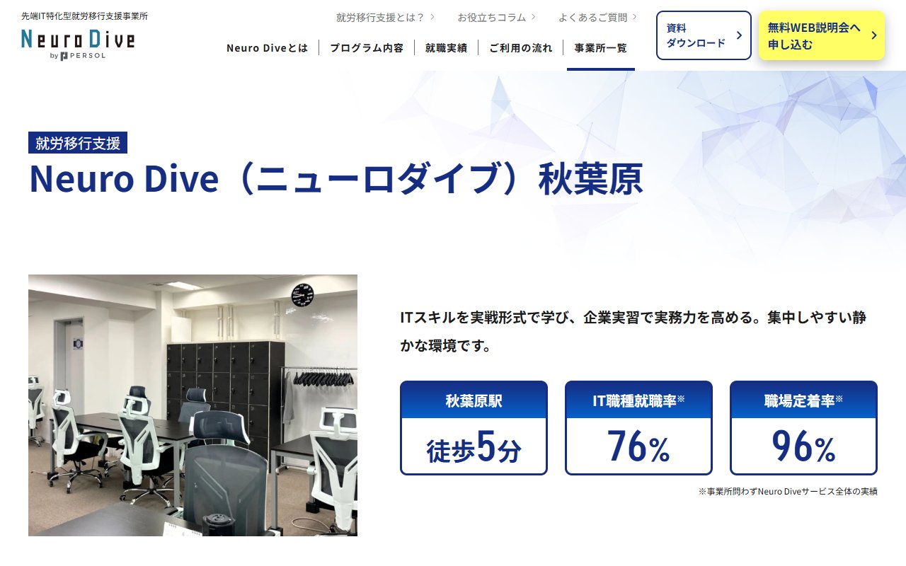 Neuro Dive 秋葉原の公式サイト